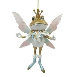 December Diamonds Fairy Frog Ornament 4.75" Resin Christmas 79-81497 Holiday